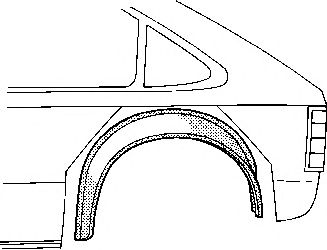 VAN WEZEL 3727345 -  Колесная ниша